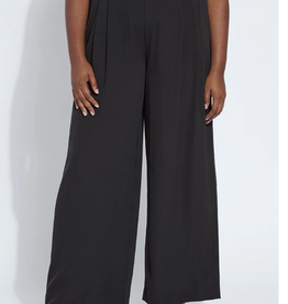Lysse Lysse Black Pull-On Darcy Pleated Wide Leg Pant