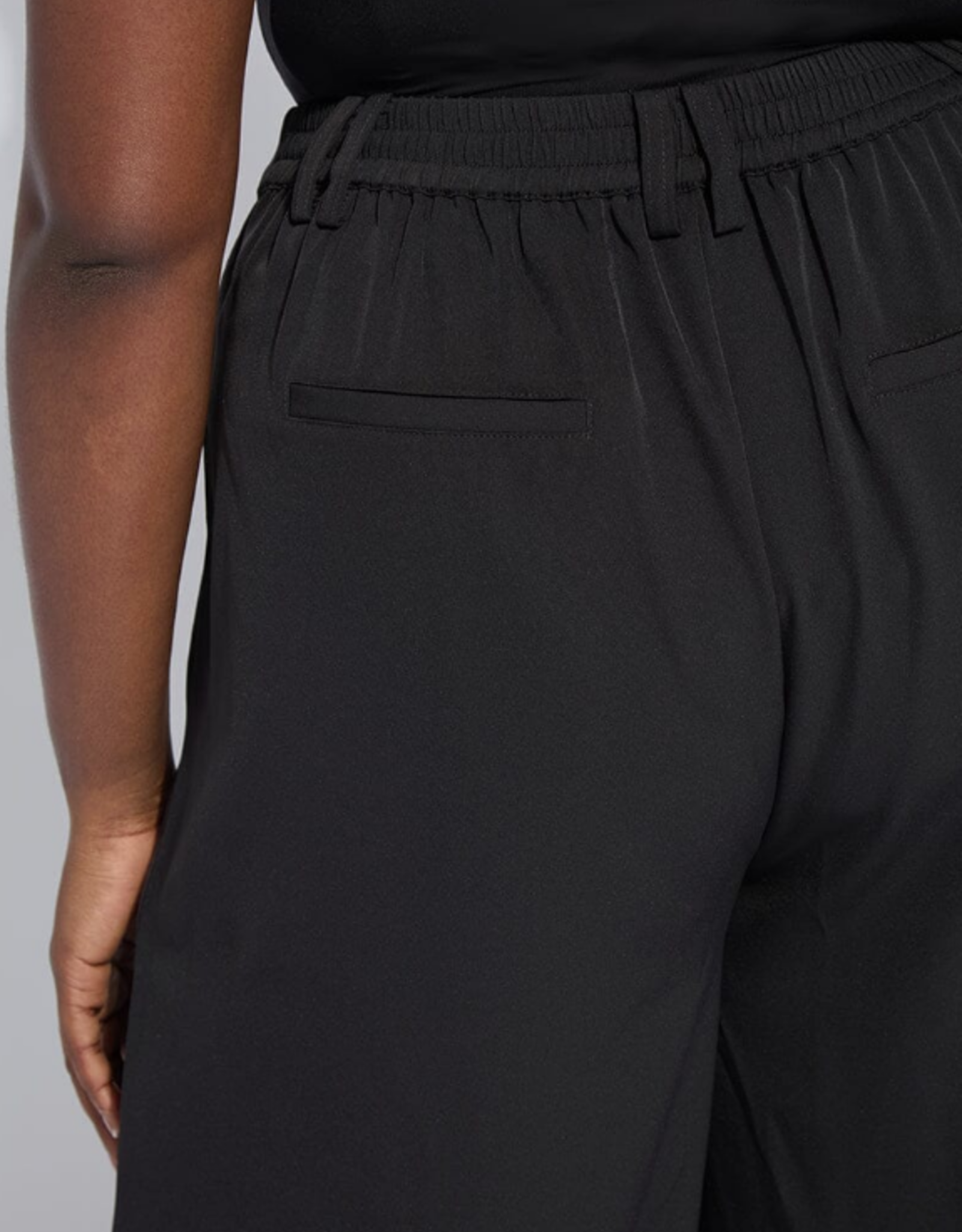 Lysse Lysse Black Pull-On Darcy Pleated Wide Leg Pant