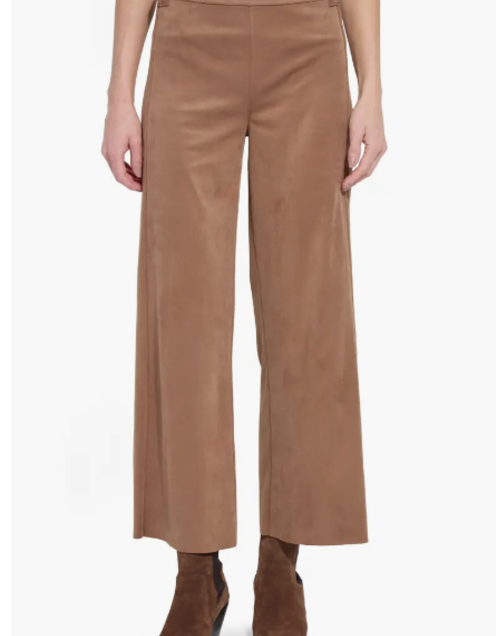 Lysse Lysse Camel Vionette Vegan Suede Wide Leg Pant