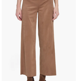 Lysse Lysse Camel Vionette Vegan Suede Wide Leg Pant