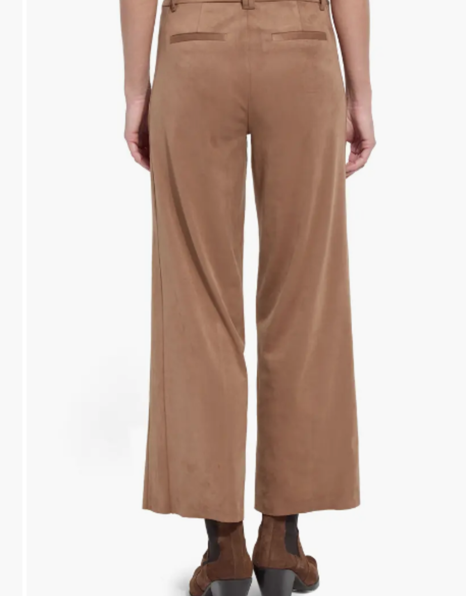 Lysse Lysse Camel Vionette Vegan Suede Wide Leg Pant
