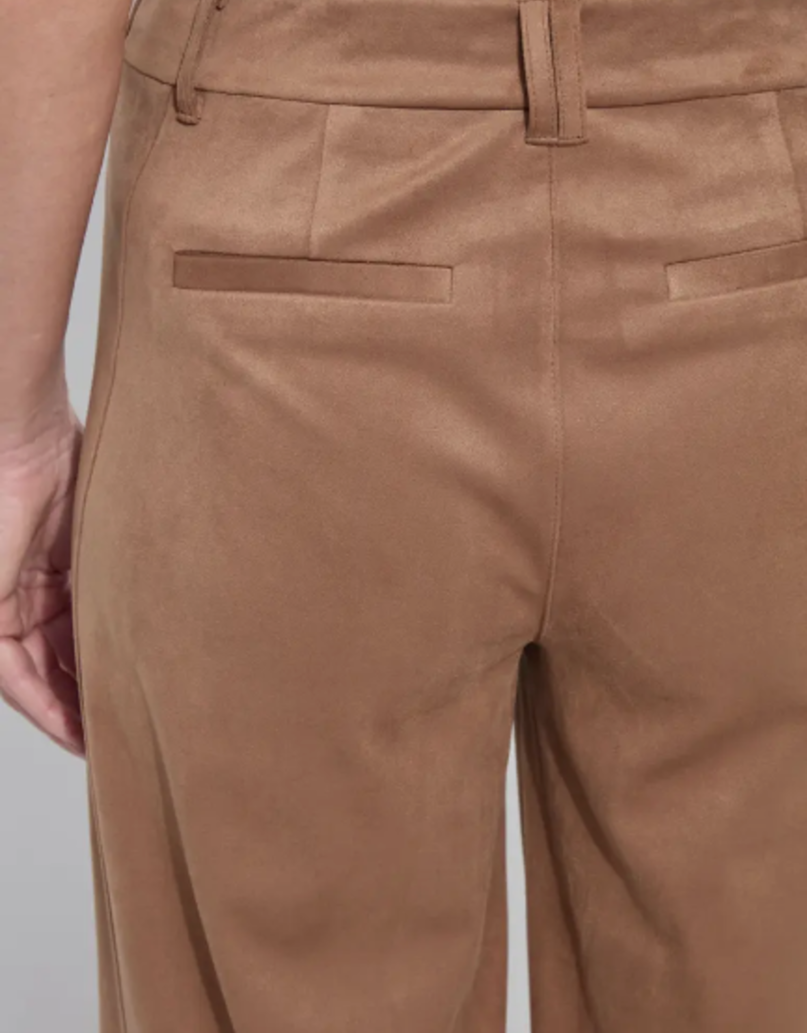 Lysse Lysse Camel Vionette Vegan Suede Wide Leg Pant