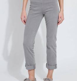 Lysse Lysse Antique Wash Dark Grey Pull-On Boyfriend Denim Pant