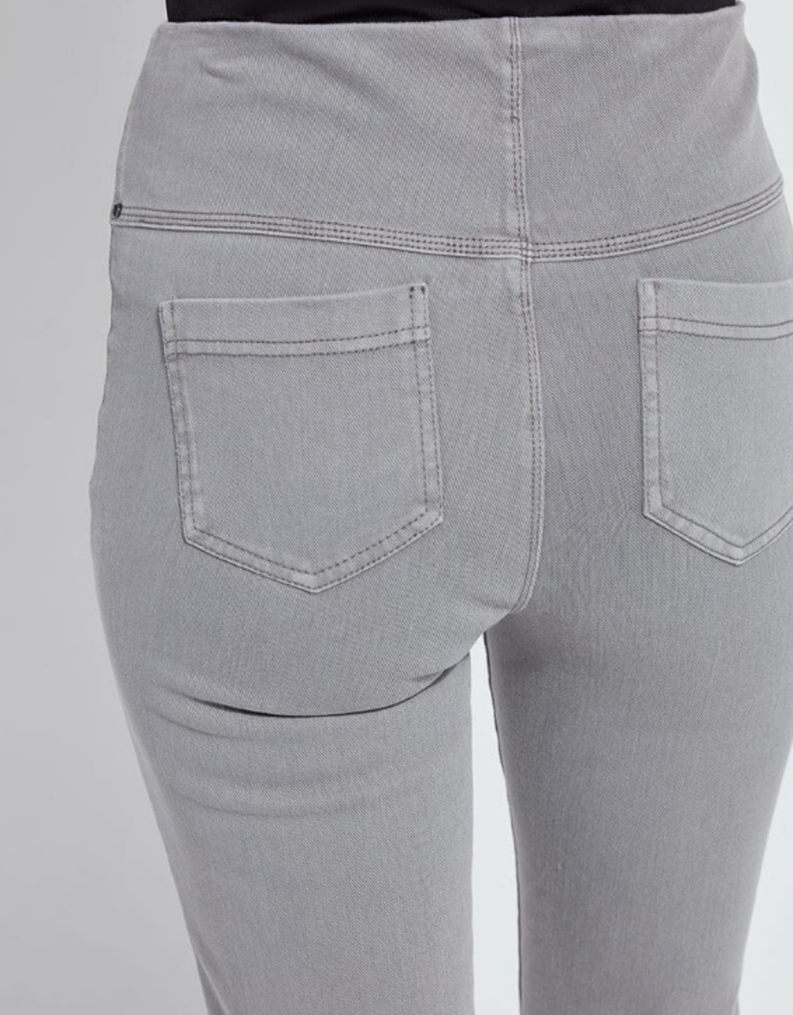 Lysse Lysse Antique Wash Dark Grey Pull-On Boyfriend Denim Pant