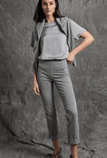 Lysse Lysse Antique Wash Dark Grey Pull-On Boyfriend Denim Pant