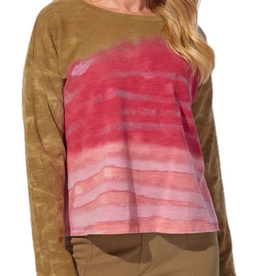 Escape Escape Rose River Modal Spandex Sunset Pullover AH