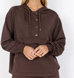 Soya Concept Soya Hot Fudge Snap Front Hoodie AR