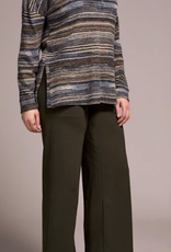 Tribal Tribal Marine L/S Mock Neck Top W/Side Slits