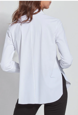 Lysse Lysse Connie White L/S Slim Button Front Bouse