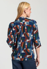 APNY APNY Navy Multi V Neck W/Tassel AS