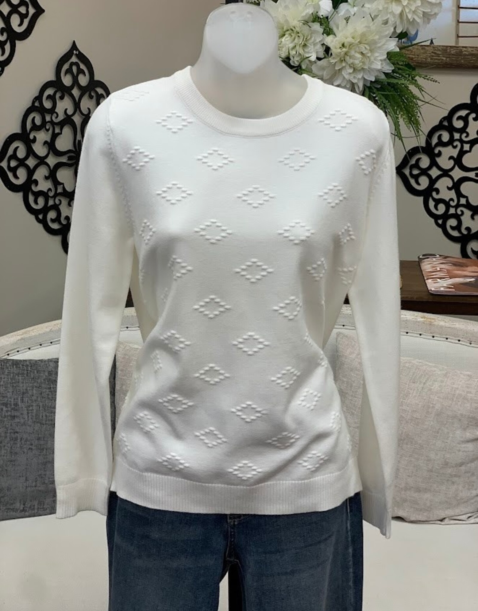 Papillon Papillon White Diamond Sweater LK
