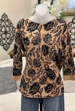 A la Carte A la Carte Multi Boatneck Jacquard Sweater AS