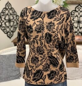 A la Carte A la Carte Multi Boatneck Jacquard Sweater AS