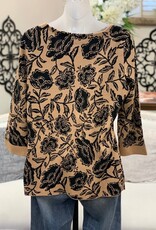 A la Carte A la Carte Multi Boatneck Jacquard Sweater AS