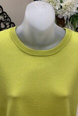 Metric Knits Metric Olive Green/Black Crewneck L/S High-low PO W/Contrast Color Sides AS