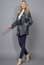 Picadilly Picadilly Blue/Grey Textured Jacket