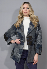 Picadilly Picadilly Blue/Grey Textured Jacket