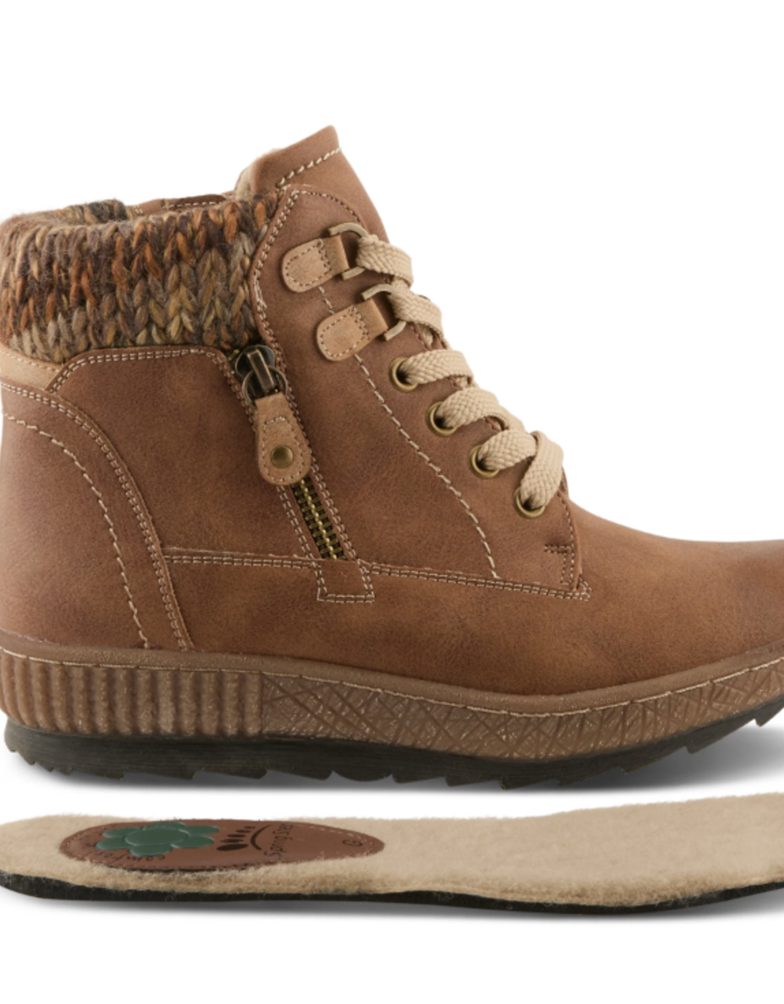 Spring Step Spring Step KARLENE Medium Brown Sporty Boot
