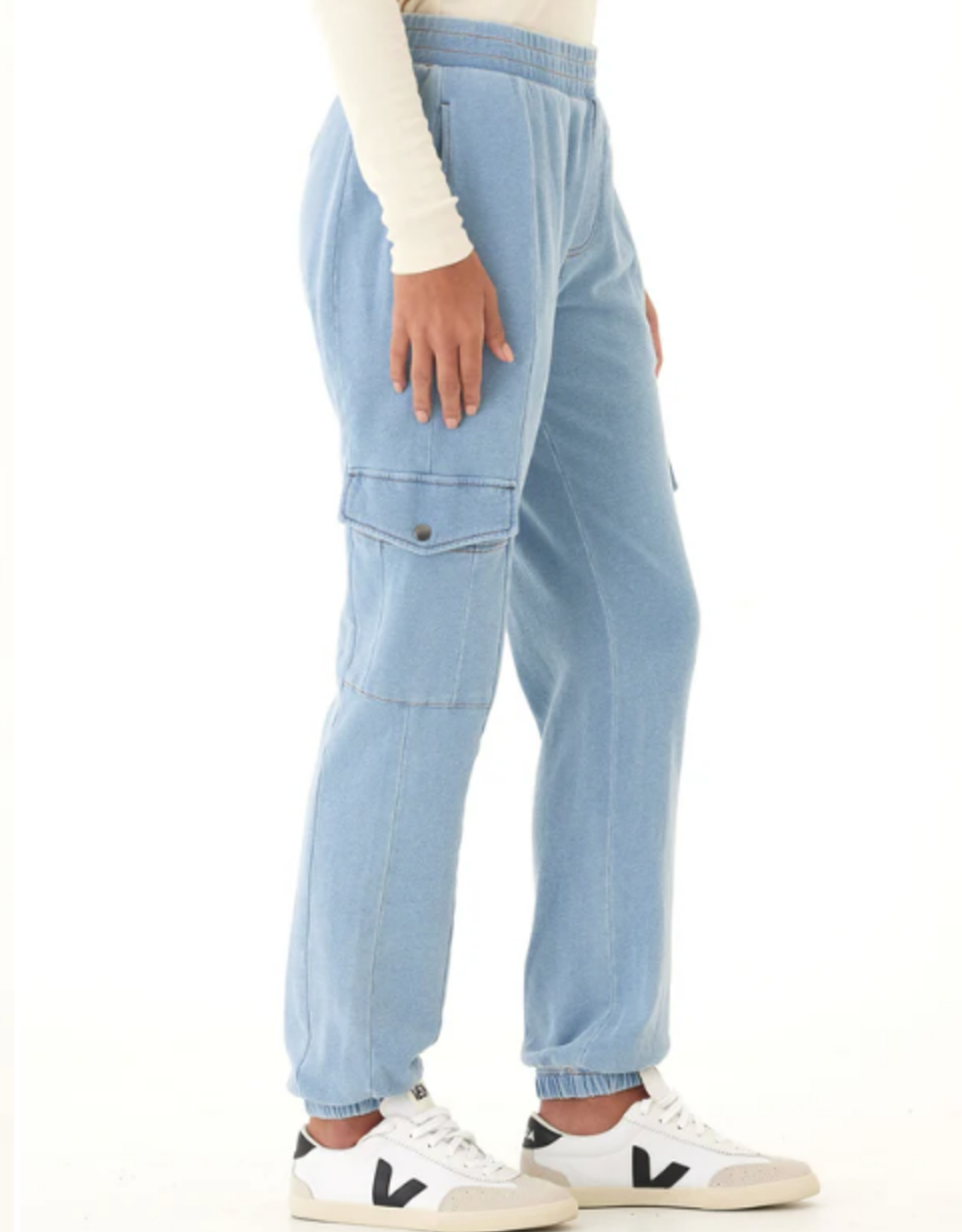 Threads 4 Thought Threads 4 Thought TWA10024 Lightwash Daphnie Denim Terry Cargo Jogger CE