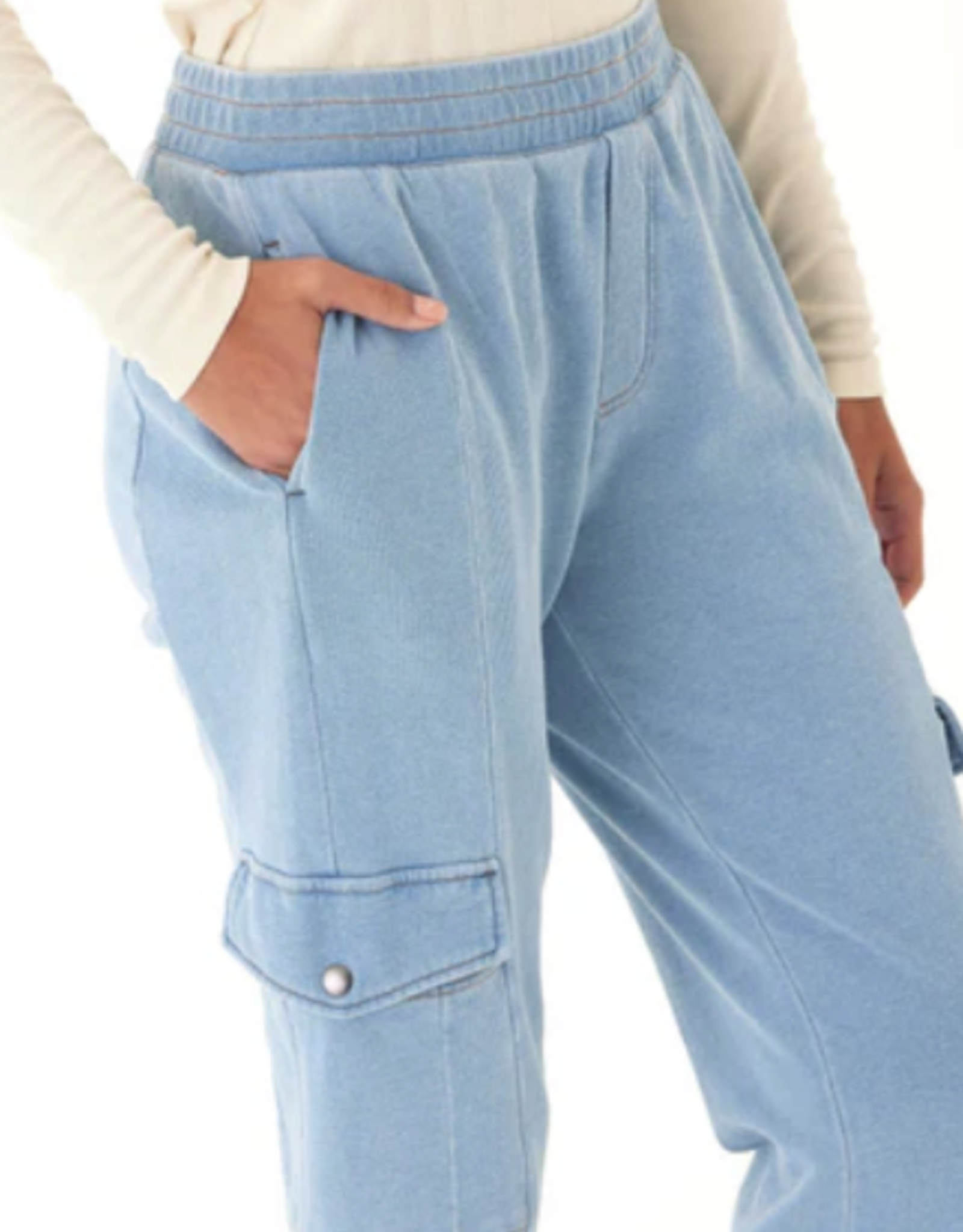 Threads 4 Thought Threads 4 Thought TWA10024 Lightwash Daphnie Denim Terry Cargo Jogger CE