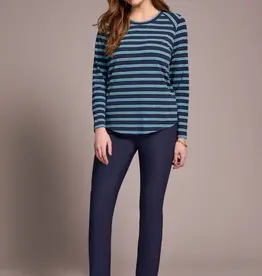 Tribal Tribal Sapphire L/S Crew Neck Top AC