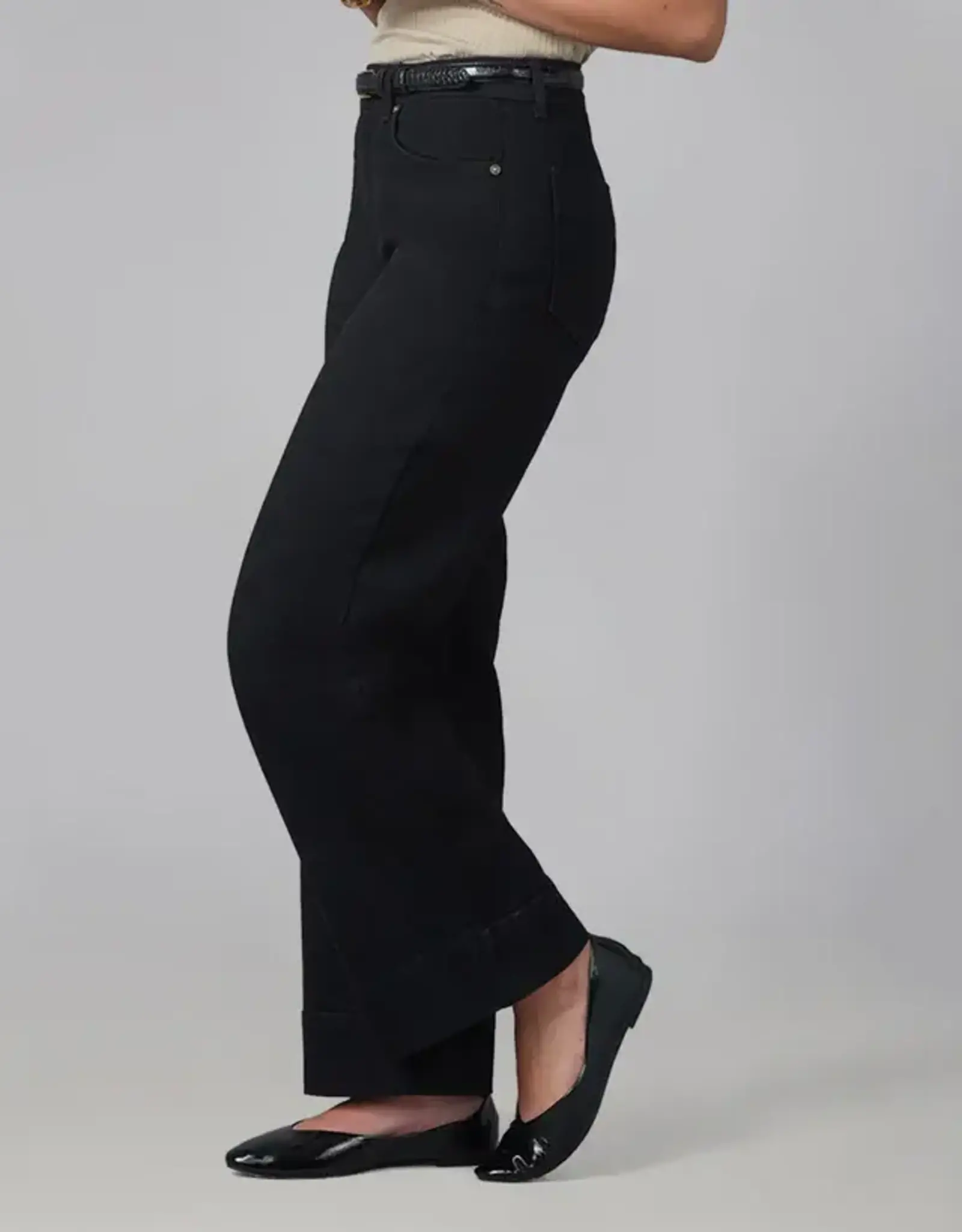 Lola Jeans Lola Colette Black High Rise Wide Leg Jean 31" HE