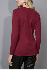 Picadilly Picadilly  Bordeaux L/S Crew Neck Top LH
