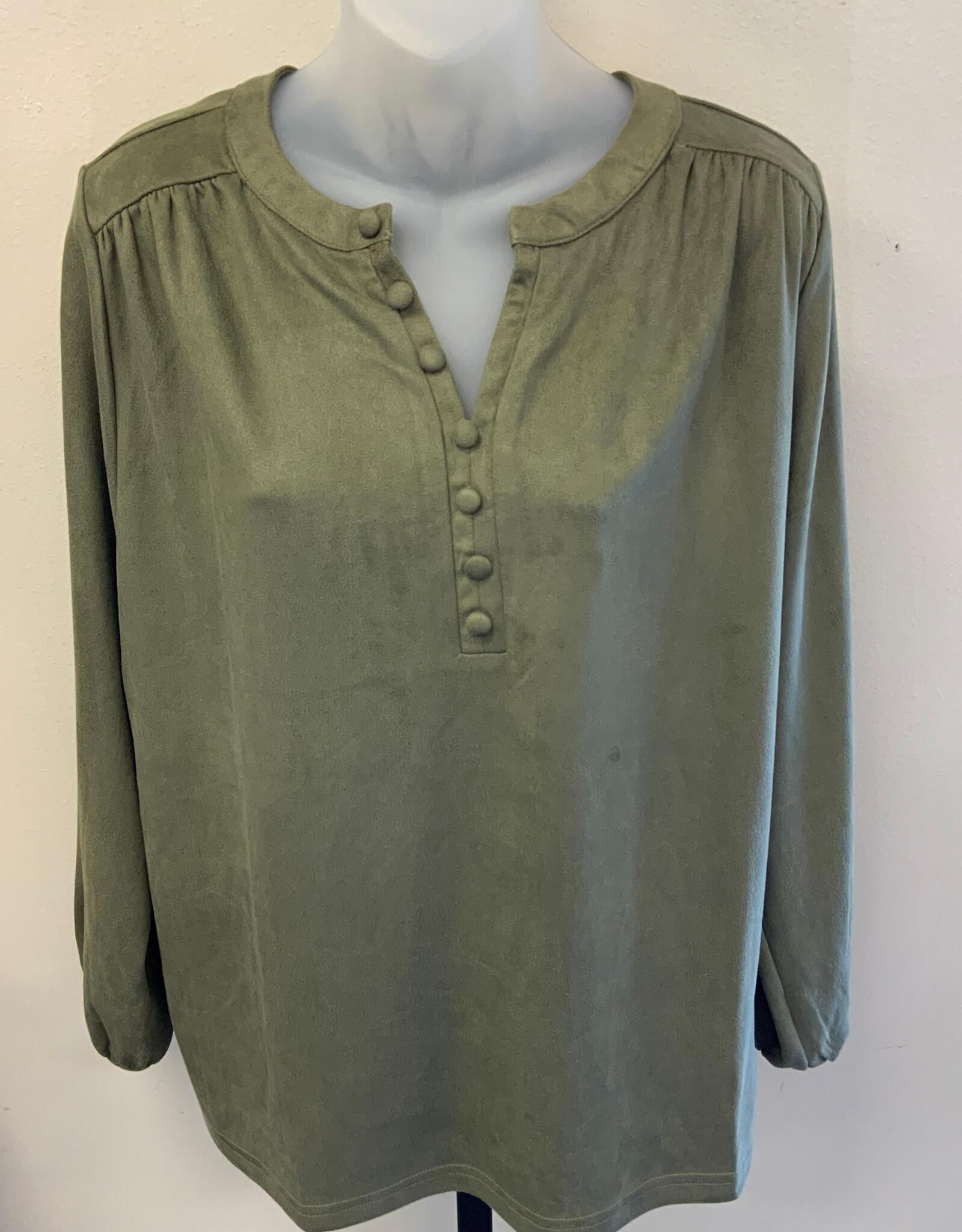 Joh JOH 55853A Olive Austin Suede Top AH
