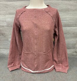 Tru Luxe Tru Luxe Rust Raglan Slv Knit Top W/Pockets