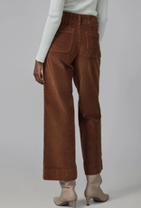 Lola Lola COLLETTE Blazed Brown High Rise Wide Leg Cord