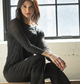 Olivia Olivia   Crinkle Mesh Layering Tee
