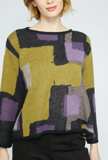 Olivia Olivia  Modern Collage Sweater CR