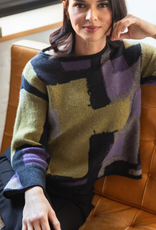 Olivia Olivia  Modern Collage Sweater CR