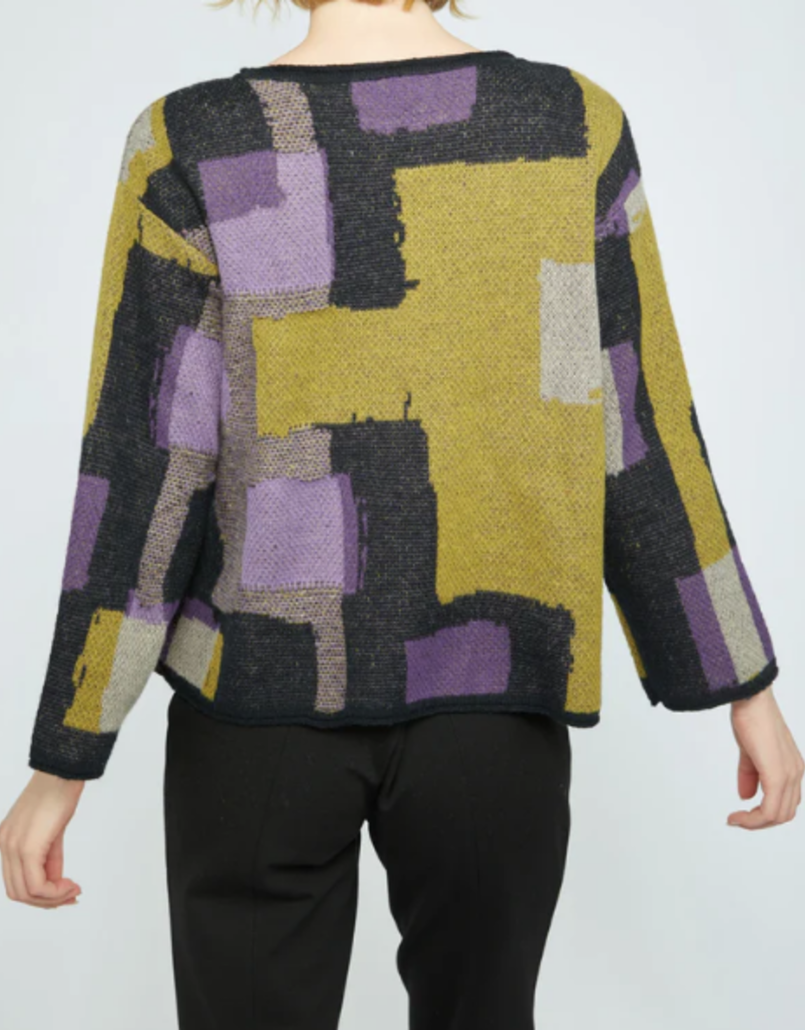 Olivia Olivia  Modern Collage Sweater CR