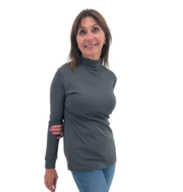 Keren Hart Keren Hart Long Sleeve Mock Neck Knit Top