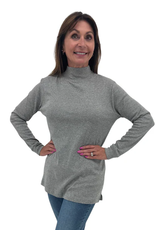 Keren Hart Keren Hart Long Sleeve Mock Neck Knit Top