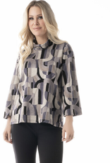 Pure Essence PURE Grey/Taupe Tunic Top AC