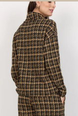 Soya Concept SOYA CONCEPTS Black/Tan Houndstooth Sweater AE