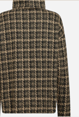 Soya Concept SOYA CONCEPTS Black/Tan Houndstooth Sweater AE
