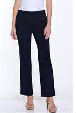 Multiples Multiples 35707PM Black Elastic No Waist Pintuck Flare Leg Ankle Pant AC Multiples Multiples 35707PM Black Elastic No Waist Pintuck Flare Leg Ankle Pant AC