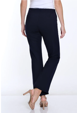Multiples Multiples 35707PM Black Elastic No Waist Pintuck Flare Leg Ankle Pant AC Multiples Multiples 35707PM Black Elastic No Waist Pintuck Flare Leg Ankle Pant AC
