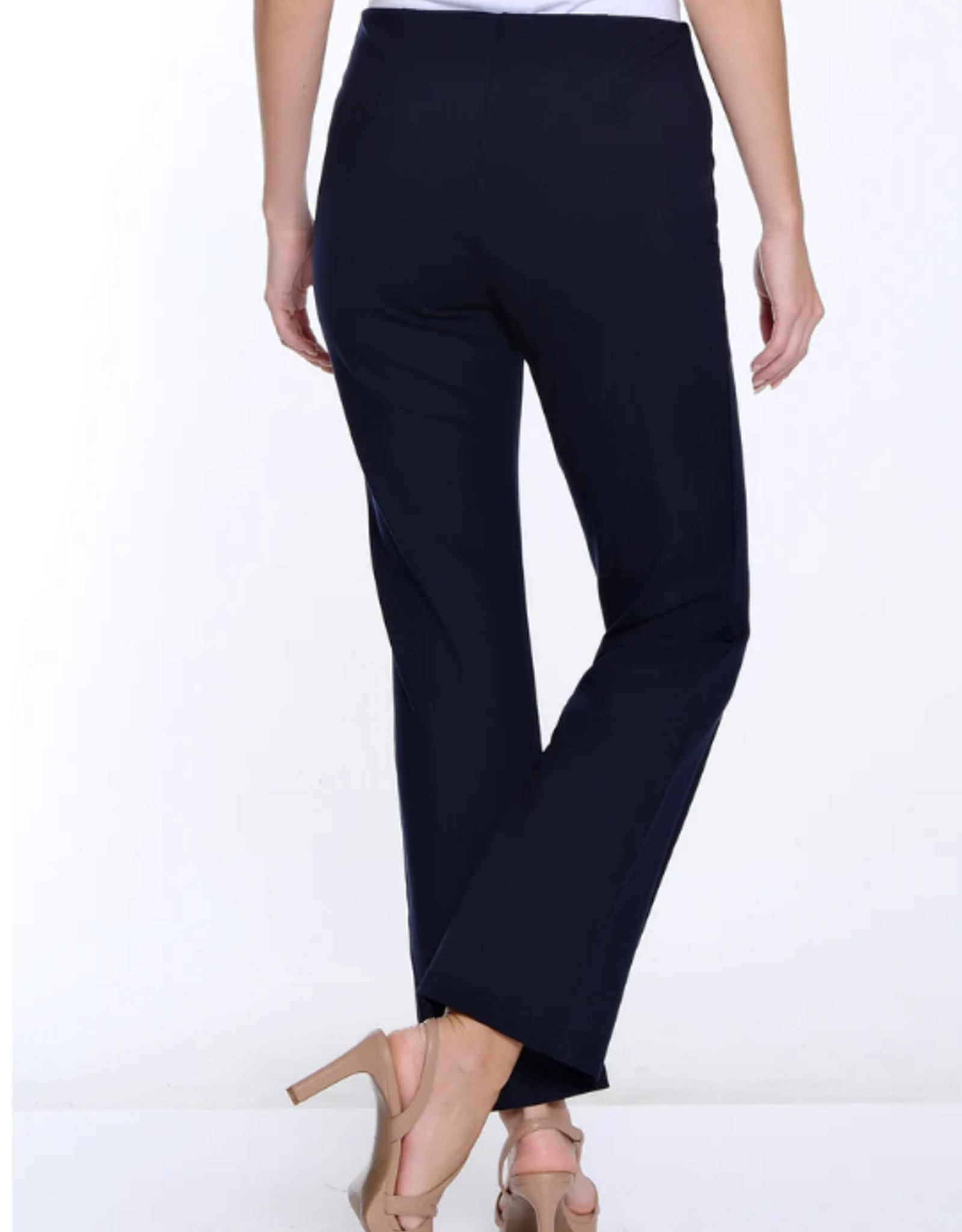 Multiples Multiples 35707PM Black Elastic No Waist Pintuck Flare Leg Ankle Pant AC