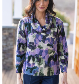 Habitat Habitat  Aspen Knit Brushstroke Print Pullover CB Habitat Habitat  Aspen Knit Brushstroke Print Pullover CB