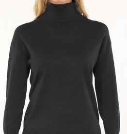 Metric Knits Metric Knits Black Turtle Neck Long Sleeve Top CC