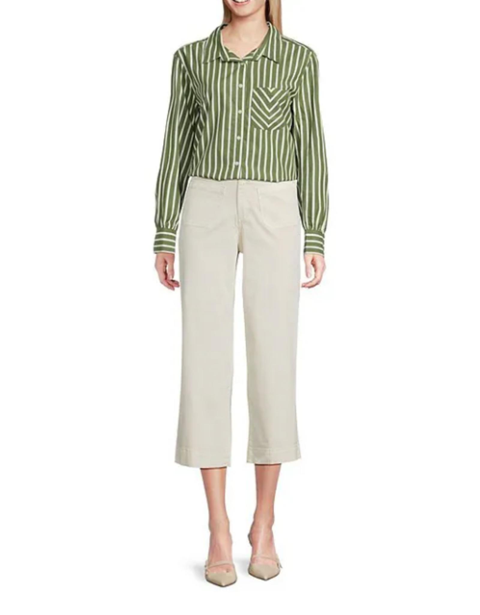 APNY APNY Natural Cropped Wide Leg Ankle Pant CA