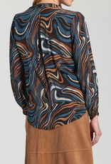 APNY APNY Moca Multi V-Neck w/Drawstring Top