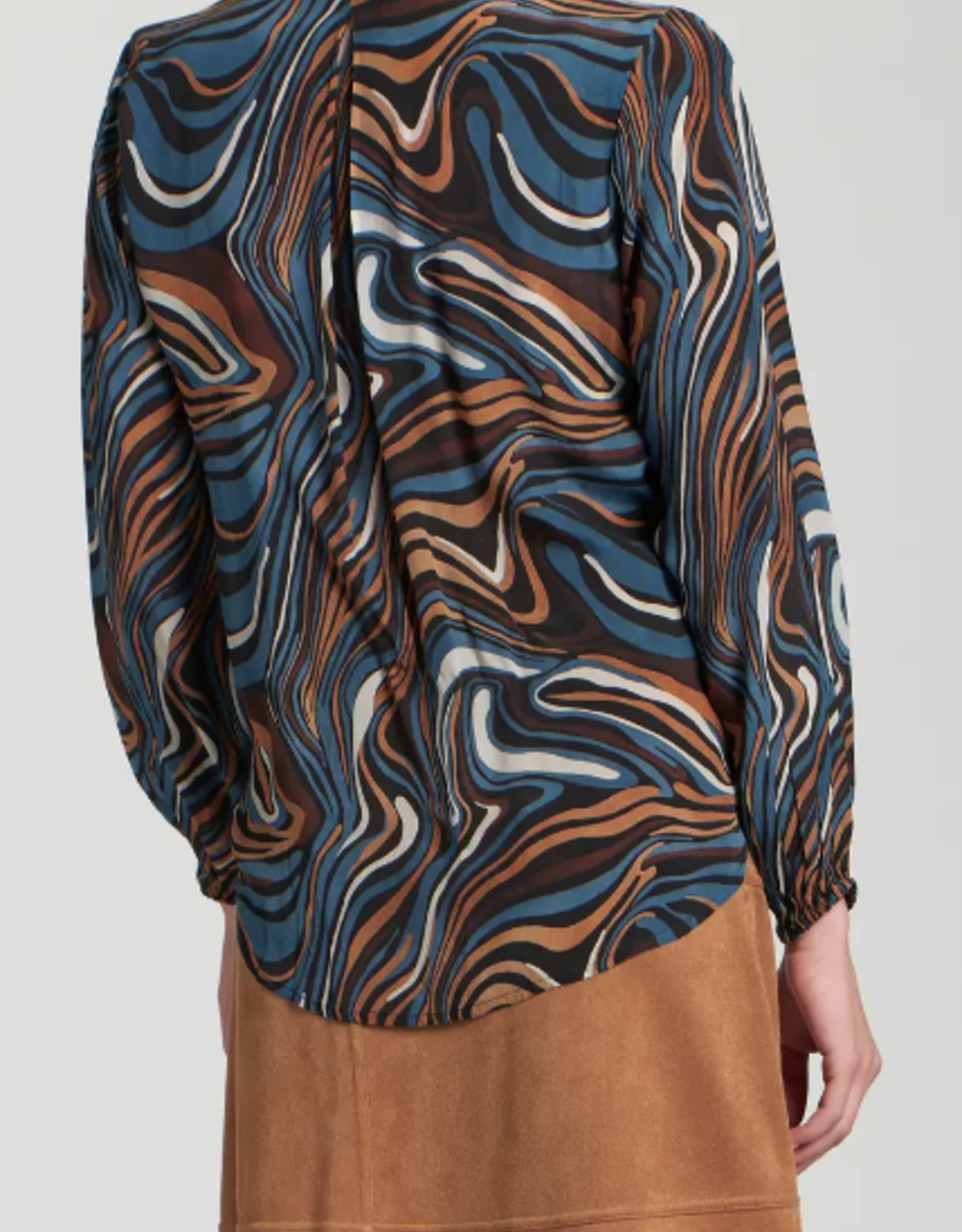 APNY APNY Moca Multi V-Neck w/Drawstring Top