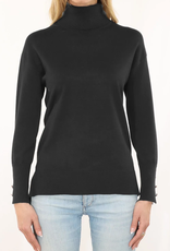Metric Knits Metric Knits Black Turtle Neck Long Sleeve Top CC Metric Knits Metric Knits Black Turtle Neck Long Sleeve Top CC