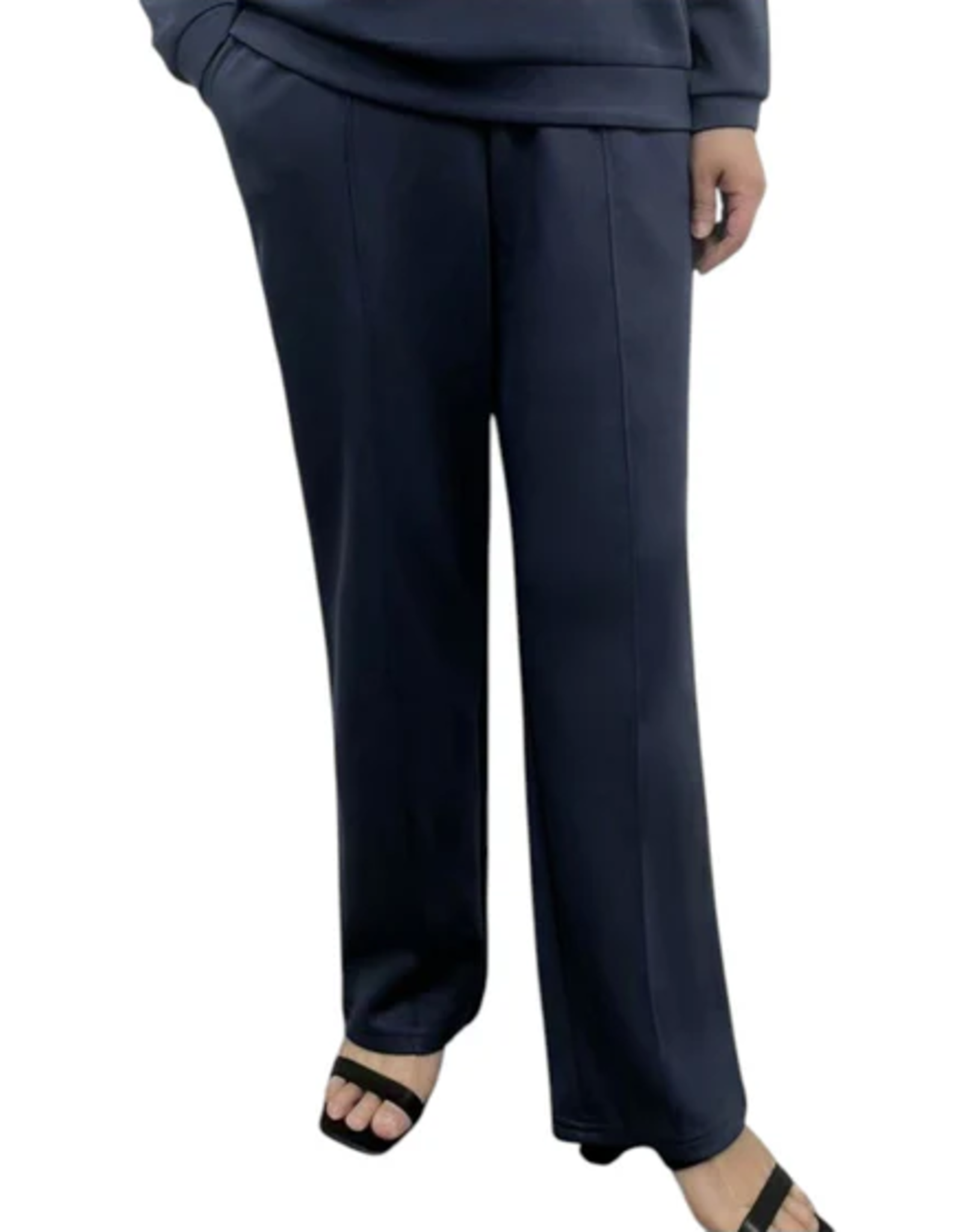 Creations Creation Navy Pull-On Luxe Fabric Lounge Pant