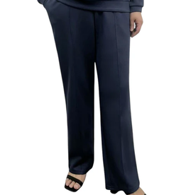 Creations Creation Navy Pull-On Luxe Fabric Lounge Pant Creations Creation Navy Pull-On Luxe Fabric Lounge Pant